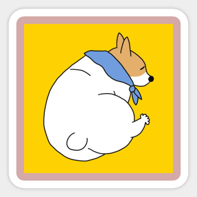 Attractive Welsh Corgi Sticker by painterOlivia